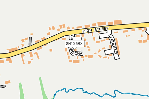 SN10 5RX map - OS OpenMap – Local (Ordnance Survey)