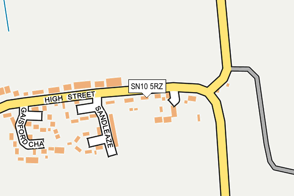 SN10 5RZ map - OS OpenMap – Local (Ordnance Survey)