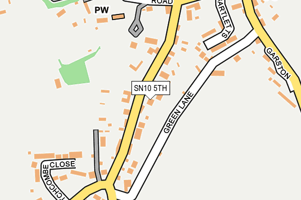 SN10 5TH map - OS OpenMap – Local (Ordnance Survey)