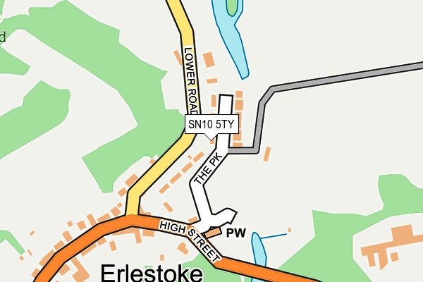 SN10 5TY map - OS OpenMap – Local (Ordnance Survey)