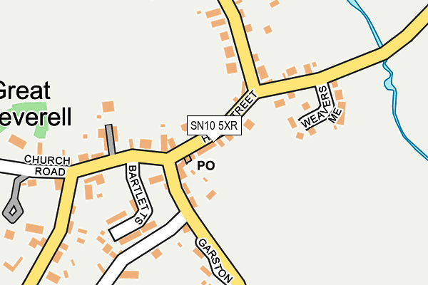 SN10 5XR map - OS OpenMap – Local (Ordnance Survey)
