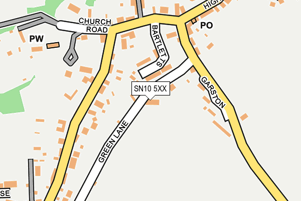 SN10 5XX map - OS OpenMap – Local (Ordnance Survey)