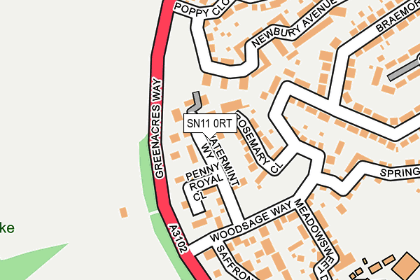 SN11 0RT map - OS OpenMap – Local (Ordnance Survey)
