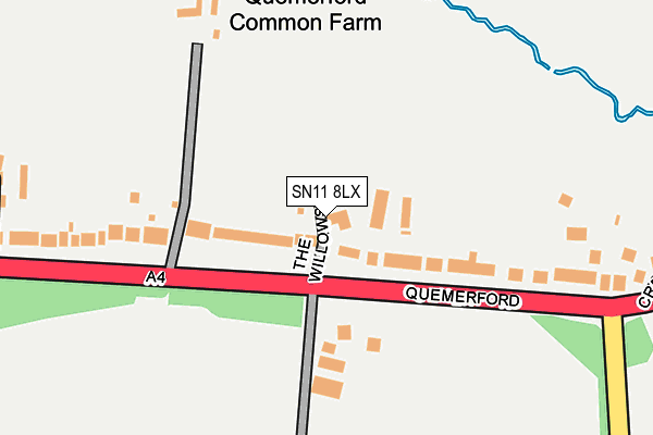 SN11 8LX map - OS OpenMap – Local (Ordnance Survey)