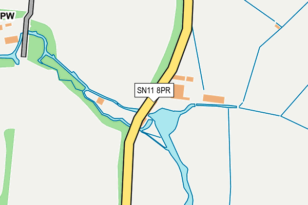 SN11 8PR map - OS OpenMap – Local (Ordnance Survey)