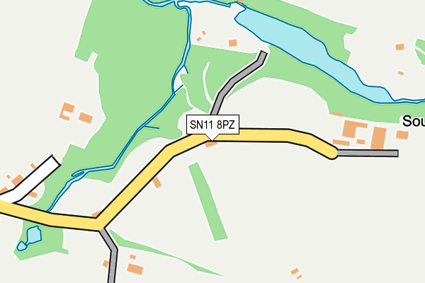 SN11 8PZ map - OS OpenMap – Local (Ordnance Survey)