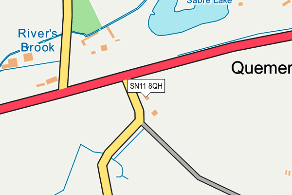 SN11 8QH map - OS OpenMap – Local (Ordnance Survey)
