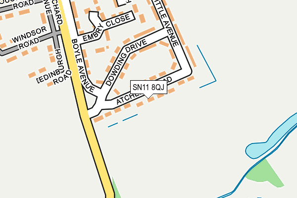 SN11 8QJ map - OS OpenMap – Local (Ordnance Survey)