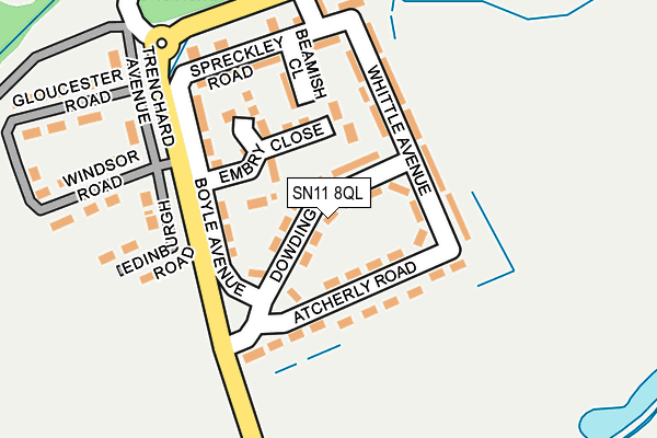 SN11 8QL map - OS OpenMap – Local (Ordnance Survey)