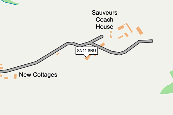 SN11 8RU map - OS OpenMap – Local (Ordnance Survey)