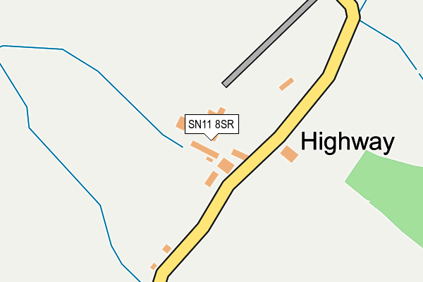SN11 8SR map - OS OpenMap – Local (Ordnance Survey)