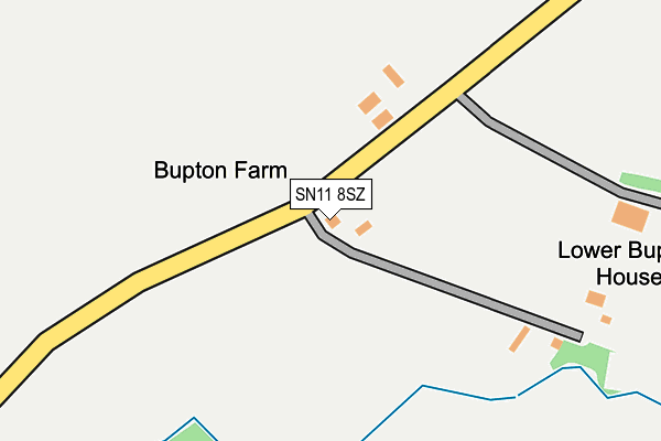 SN11 8SZ map - OS OpenMap – Local (Ordnance Survey)