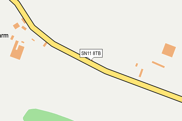 SN11 8TB map - OS OpenMap – Local (Ordnance Survey)