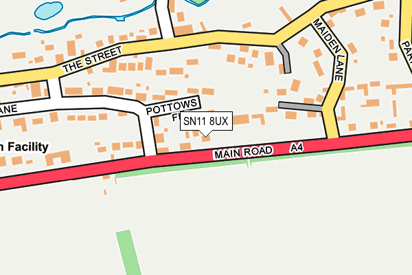 SN11 8UX map - OS OpenMap – Local (Ordnance Survey)