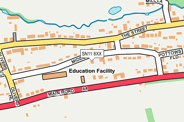 SN11 8XX map - OS OpenMap – Local (Ordnance Survey)