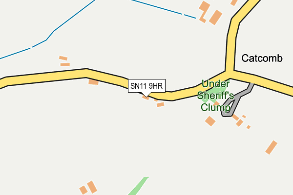 SN11 9HR map - OS OpenMap – Local (Ordnance Survey)