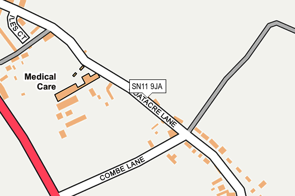 SN11 9JA map - OS OpenMap – Local (Ordnance Survey)