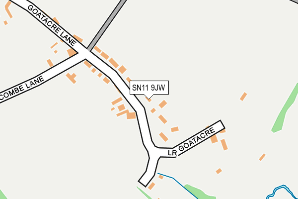 SN11 9JW map - OS OpenMap – Local (Ordnance Survey)