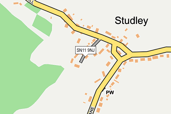 SN11 9NJ map - OS OpenMap – Local (Ordnance Survey)