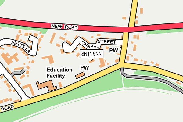 SN11 9NN map - OS OpenMap – Local (Ordnance Survey)