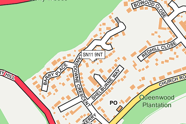 SN11 9NT map - OS OpenMap – Local (Ordnance Survey)