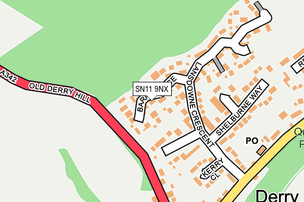 SN11 9NX map - OS OpenMap – Local (Ordnance Survey)