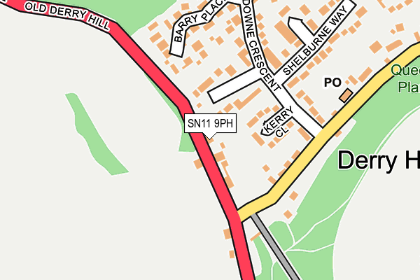 SN11 9PH map - OS OpenMap – Local (Ordnance Survey)