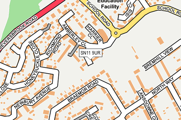 SN11 9UR map - OS OpenMap – Local (Ordnance Survey)