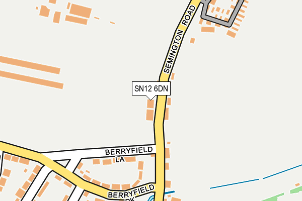 SN12 6DN map - OS OpenMap – Local (Ordnance Survey)