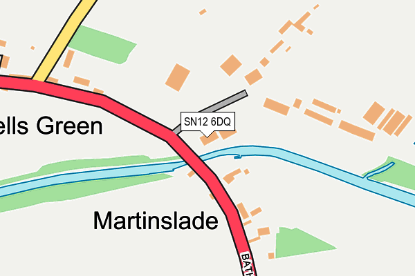 SN12 6DQ map - OS OpenMap – Local (Ordnance Survey)