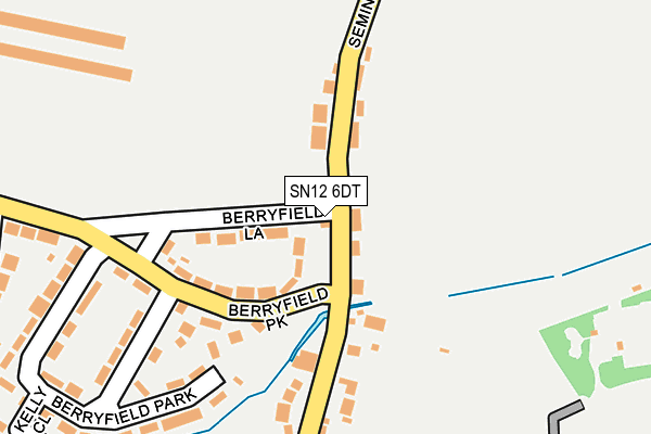 SN12 6DT map - OS OpenMap – Local (Ordnance Survey)