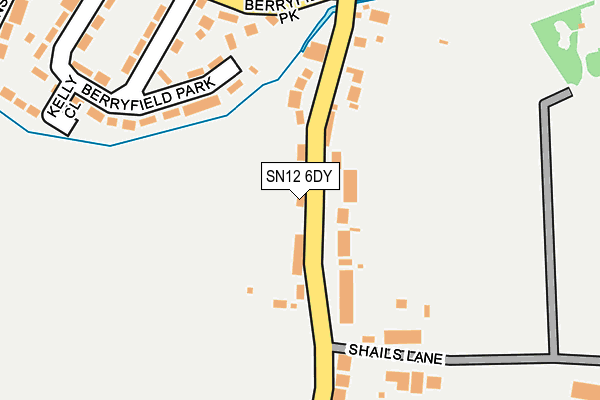 SN12 6DY map - OS OpenMap – Local (Ordnance Survey)