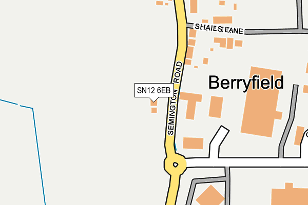 SN12 6EB map - OS OpenMap – Local (Ordnance Survey)