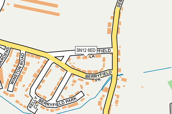 SN12 6ED map - OS OpenMap – Local (Ordnance Survey)