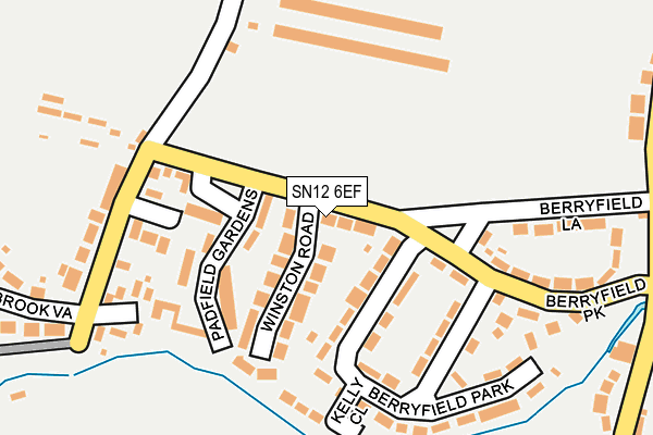 SN12 6EF map - OS OpenMap – Local (Ordnance Survey)
