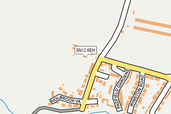 SN12 6EH map - OS OpenMap – Local (Ordnance Survey)