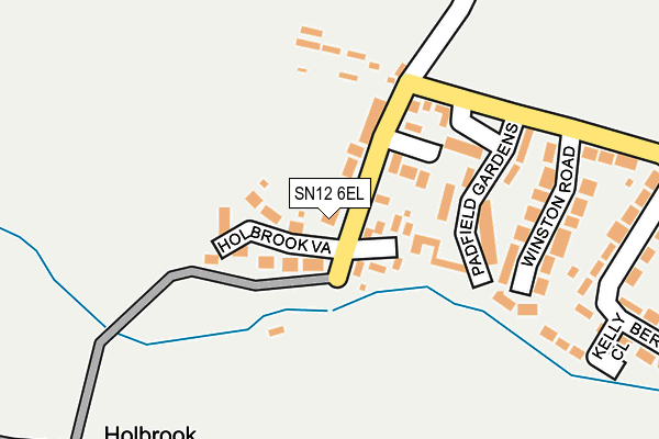 SN12 6EL map - OS OpenMap – Local (Ordnance Survey)