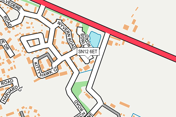 SN12 6ET map - OS OpenMap – Local (Ordnance Survey)