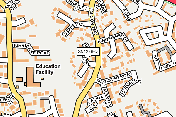 SN12 6FQ map - OS OpenMap – Local (Ordnance Survey)