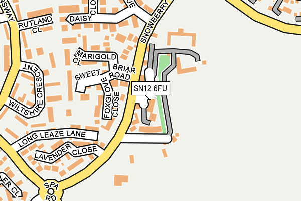 SN12 6FU map - OS OpenMap – Local (Ordnance Survey)