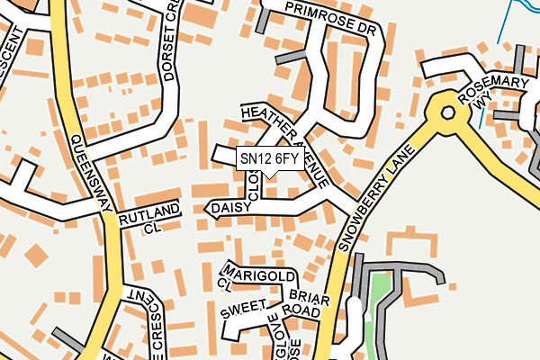SN12 6FY map - OS OpenMap – Local (Ordnance Survey)