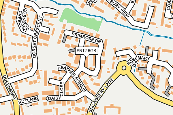 SN12 6GB map - OS OpenMap – Local (Ordnance Survey)