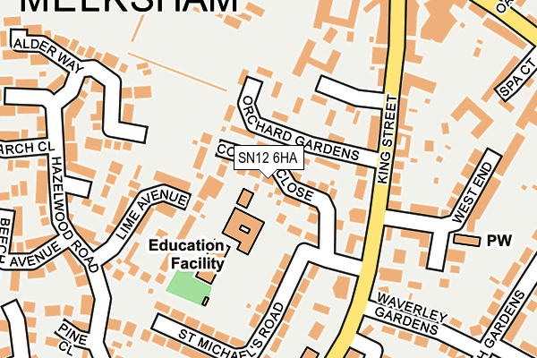 SN12 6HA map - OS OpenMap – Local (Ordnance Survey)