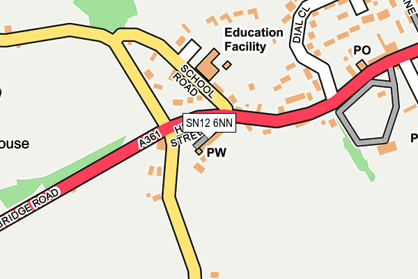 SN12 6NN map - OS OpenMap – Local (Ordnance Survey)