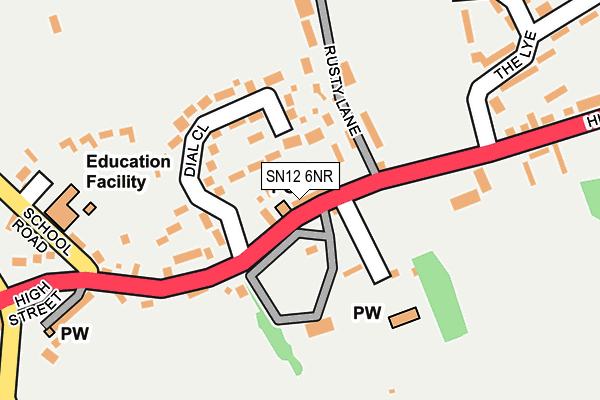 Map of POST AND PROVISIONS LTD at local scale