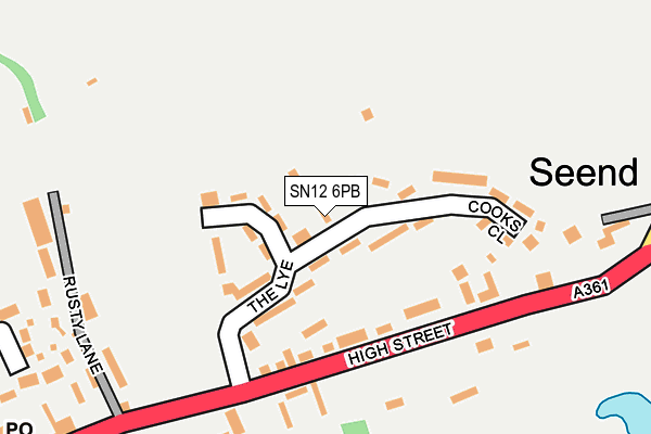 SN12 6PB map - OS OpenMap – Local (Ordnance Survey)