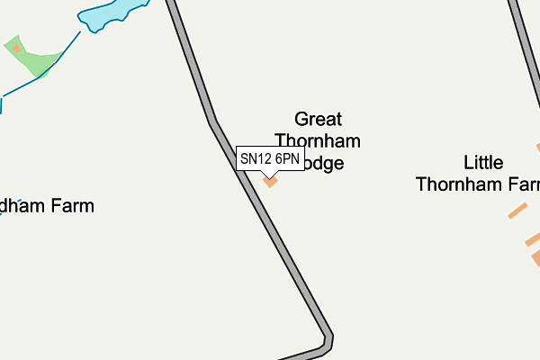 SN12 6PN map - OS OpenMap – Local (Ordnance Survey)