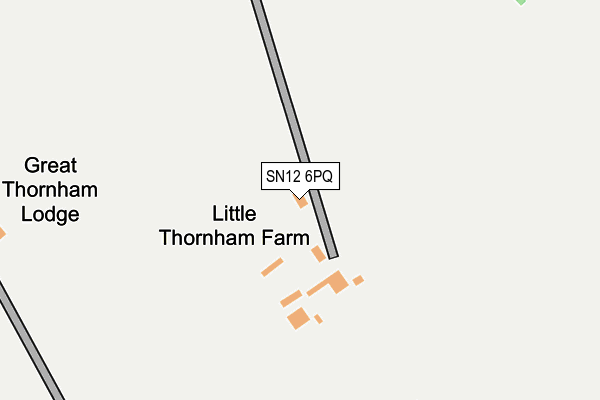 SN12 6PQ map - OS OpenMap – Local (Ordnance Survey)