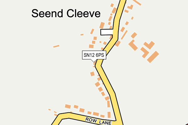 SN12 6PS map - OS OpenMap – Local (Ordnance Survey)