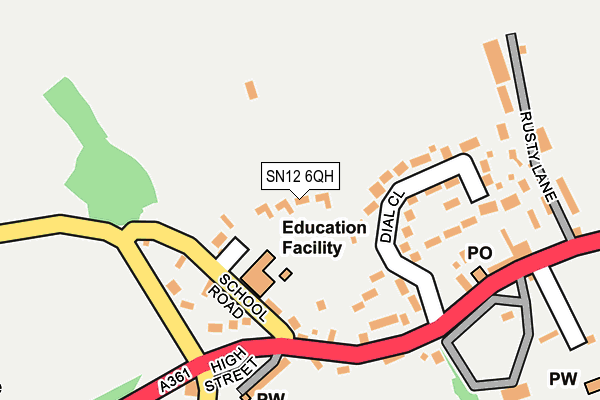 SN12 6QH map - OS OpenMap – Local (Ordnance Survey)